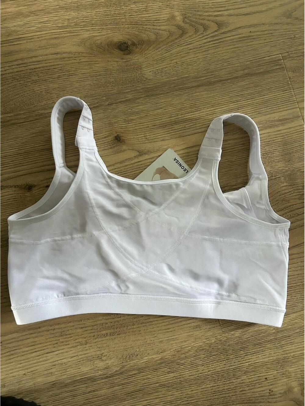 Leonisa Women's Multi Functional Support Posture Corrector Wireless Bra White 36 - Picture 2 of 6